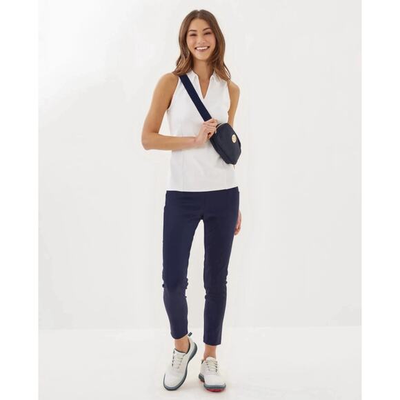 Lilly Pulitzer Luxletic 28" Corso Pants Bundle - 4, Navy / Pink, Preppy Resort - Picture 7 of 11